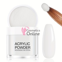 Pudra acrilica de 10g Amelie pentru constructie sau modelaj 3D - PDR30 Alb Neon